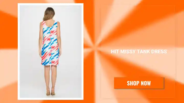 Hit Missy Tank Dress by@Outfy