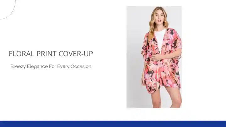 Floral Print Cover-up by@Outfy