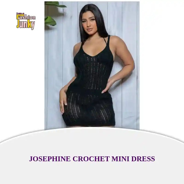 Josephine Crochet Mini Dress by@Outfy
