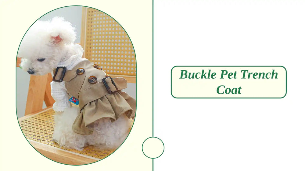Buckle Pet Trench Coat by@Outfy