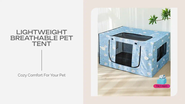 Lightweight Breathable Pet Tent by@Outfy
