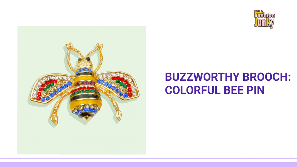 Buzzworthy Brooch: Colorful Bee Pin by@Outfy
