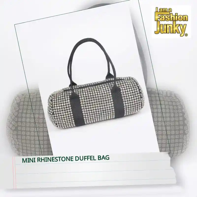 Mini Rhinestone Duffel Bag by@Outfy
