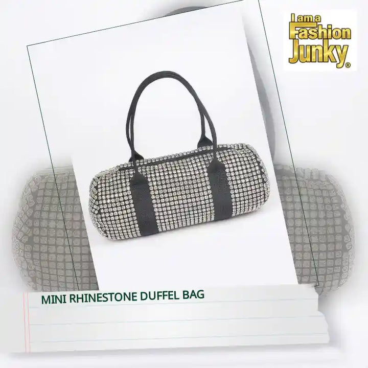 Mini Rhinestone Duffel Bag by@Outfy