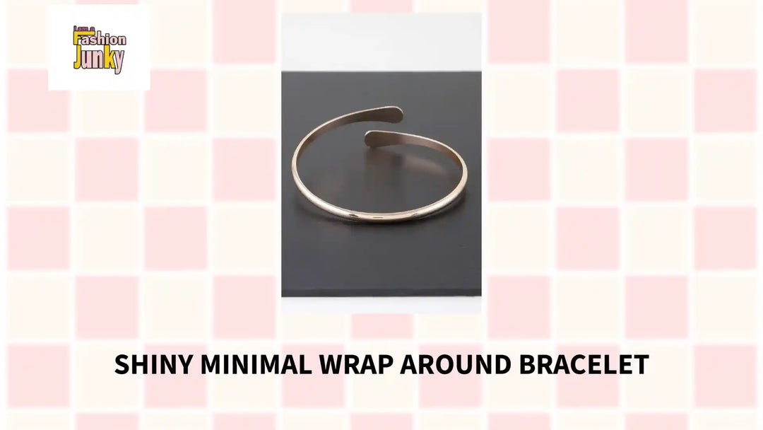 Shiny Minimal Wrap Around Bracelet by@Outfy