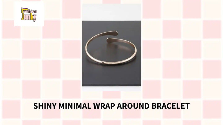 Shiny Minimal Wrap Around Bracelet by@Outfy