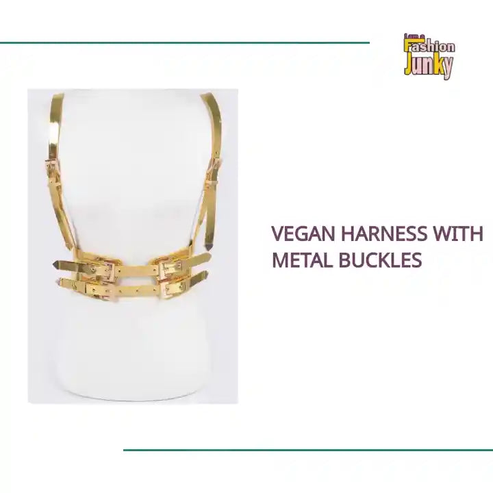 Vegan Harness With Metal Buckles by@Outfy