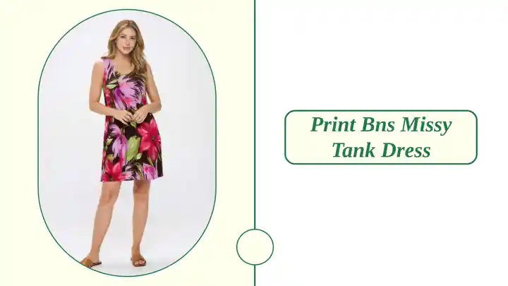 Print Bns Missy Tank Dress by@Outfy