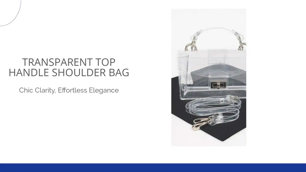 Transparent Top Handle Shoulder Bag by@Outfy