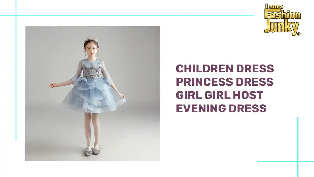Children Dress Princess Dress Girl Girl Host Evening Dress by@Outfy
