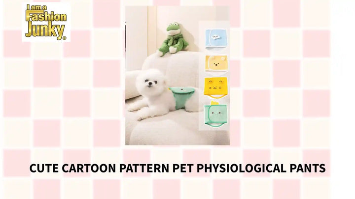 Cute Cartoon Pattern Pet Physiological Pants by@Outfy