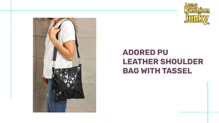 Adored PU Leather Shoulder Bag with Tassel by@Outfy