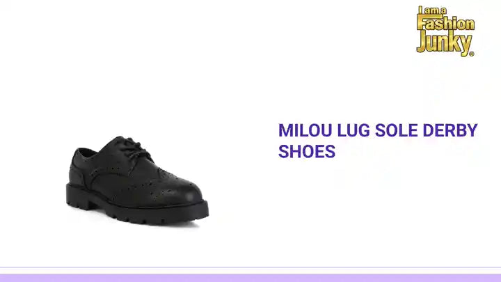 Milou Lug Sole Derby Shoes by@Outfy