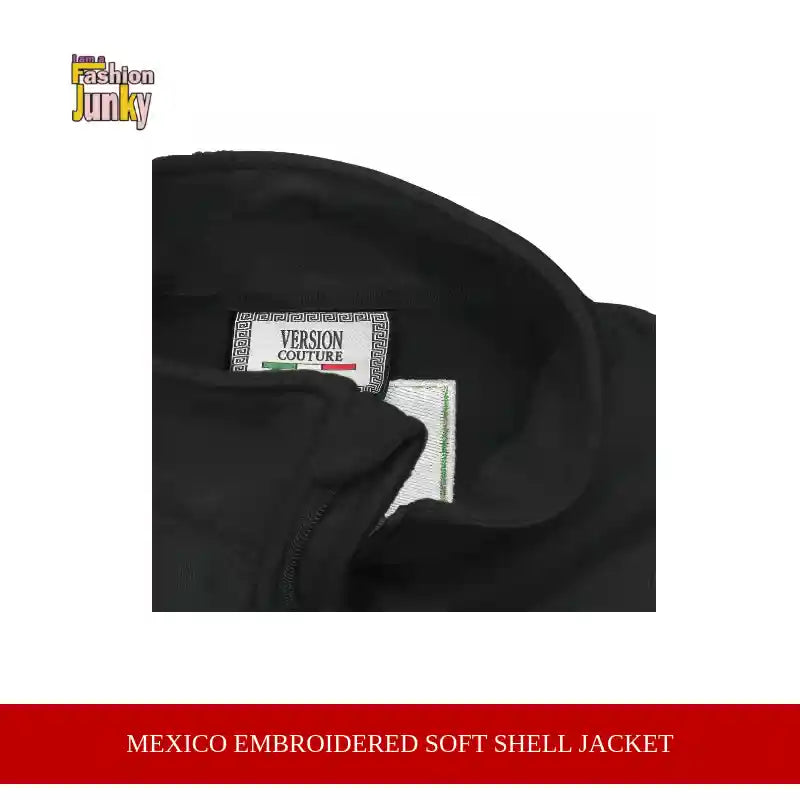 Mexico Embroidered Soft Shell Jacket by@Outfy
