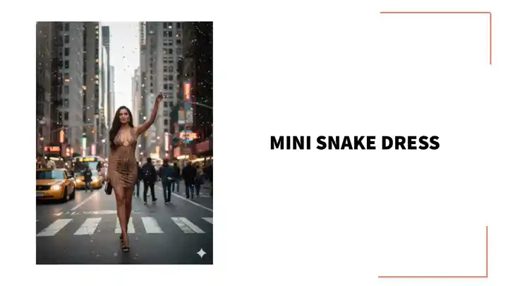 Mini Snake Dress by@Outfy