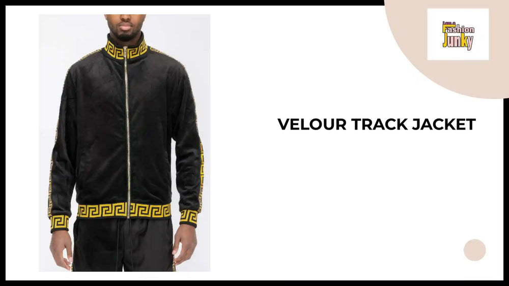 Velour Track Jacket by@Outfy