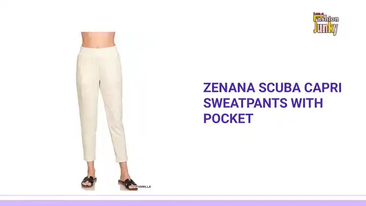 Zenana Scuba Capri Sweatpants with Pocket by@Outfy