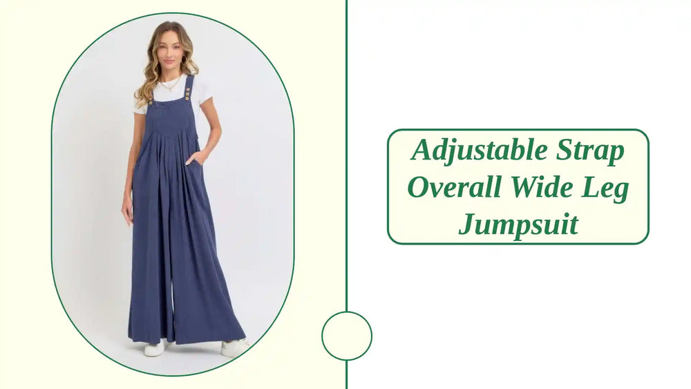 Adjustable Strap Overall Wide Leg Jumpsuit by@Outfy