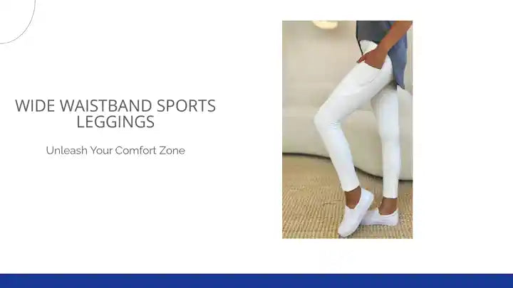 Wide Waistband Sports Leggings by@Outfy