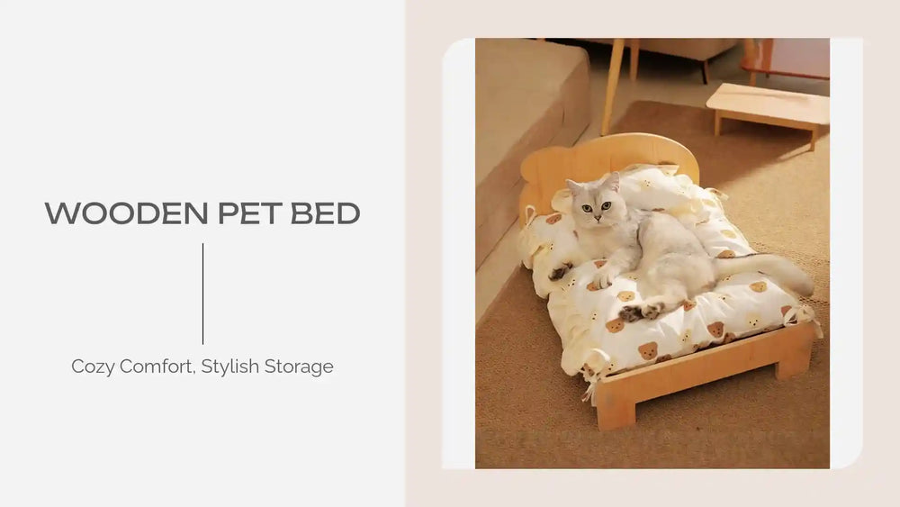 Wooden Pet Bed by@Outfy