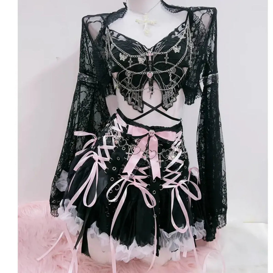 Punk Cross Tank: Alternative Fashion