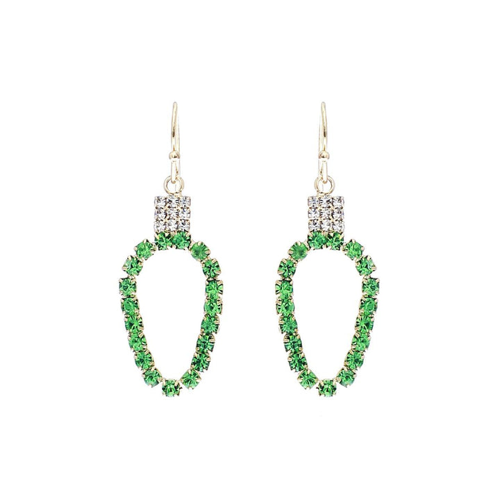 Subtle Elegance: Light Green Xmas Light Earring