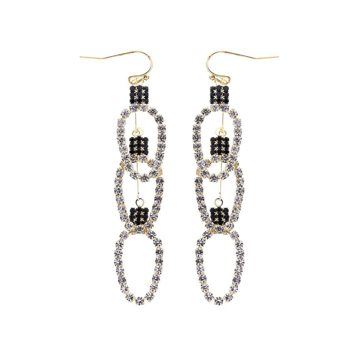 Clear Triple Xmas Light Earrings