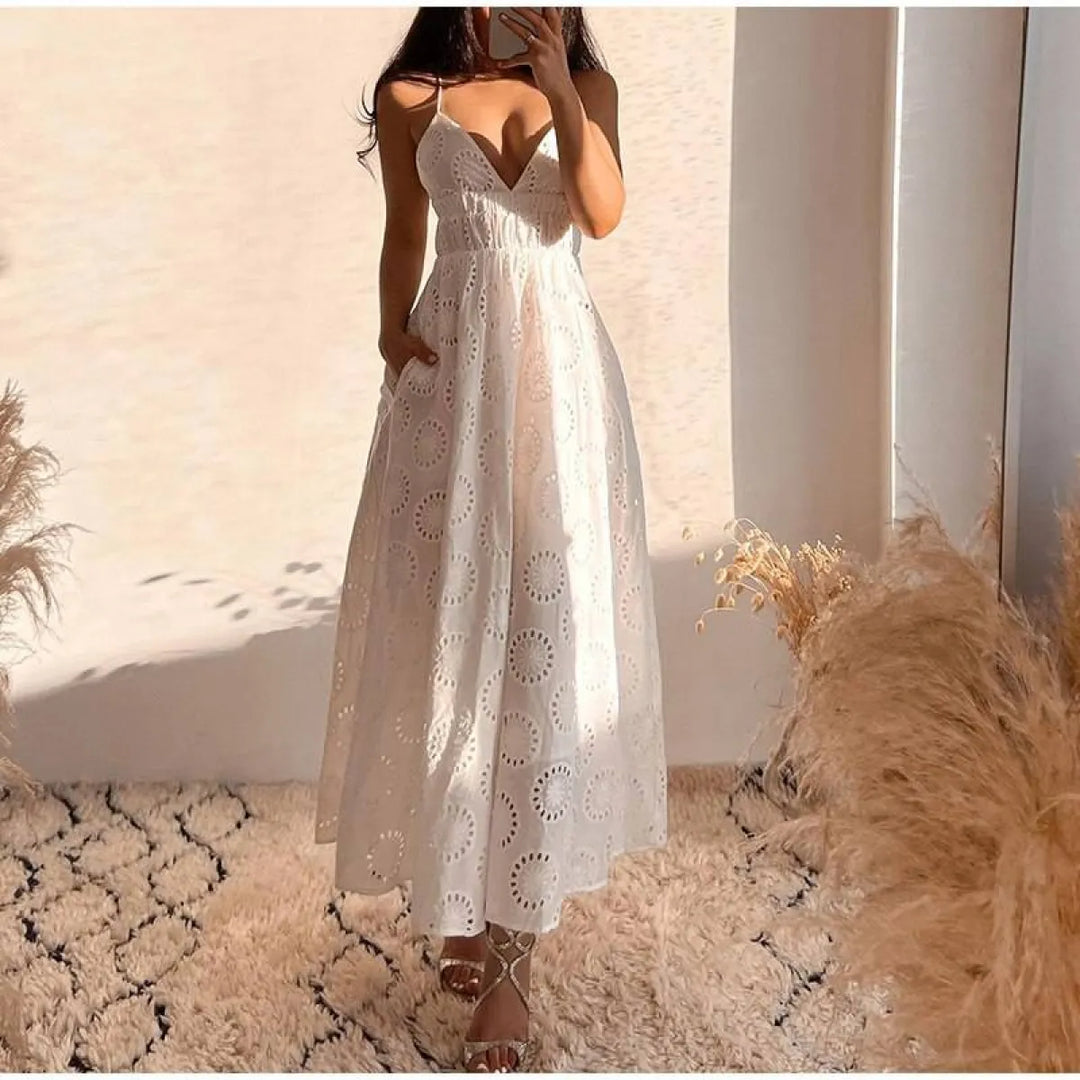 Sexy Backless Lace Dress
