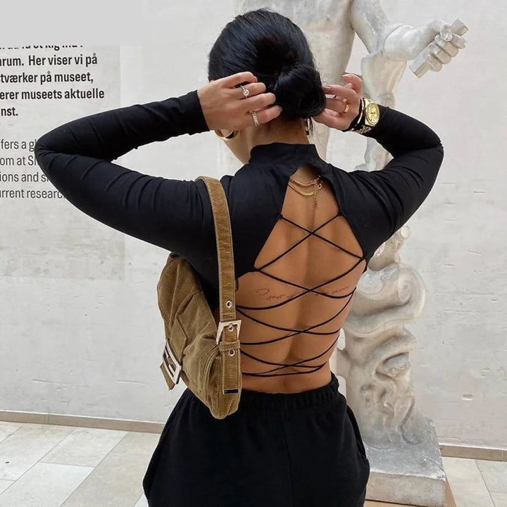 Autumn Backless Top