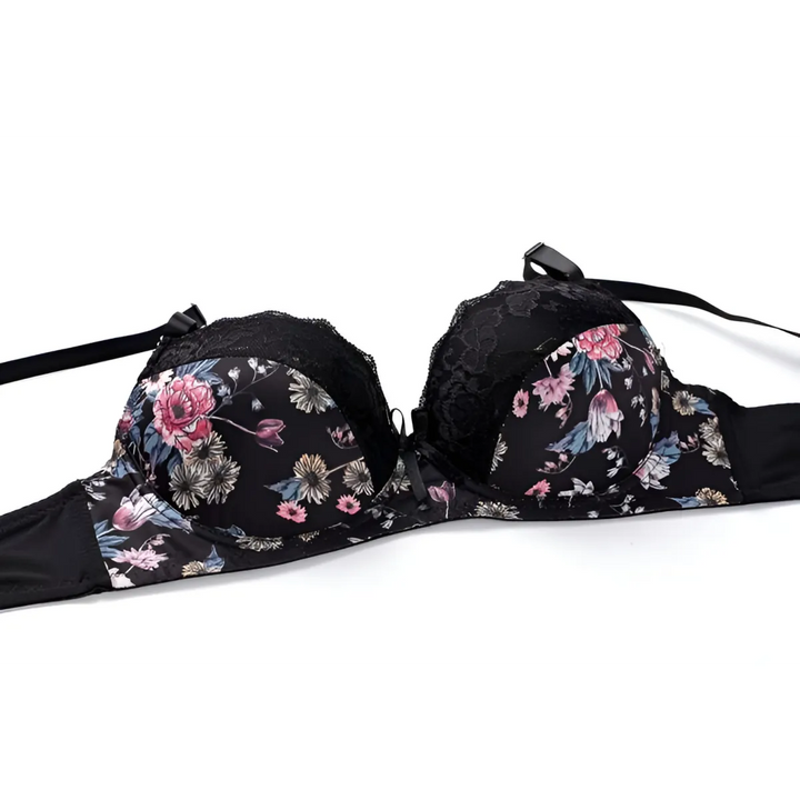 Sexy Floral Bra - Thong Set