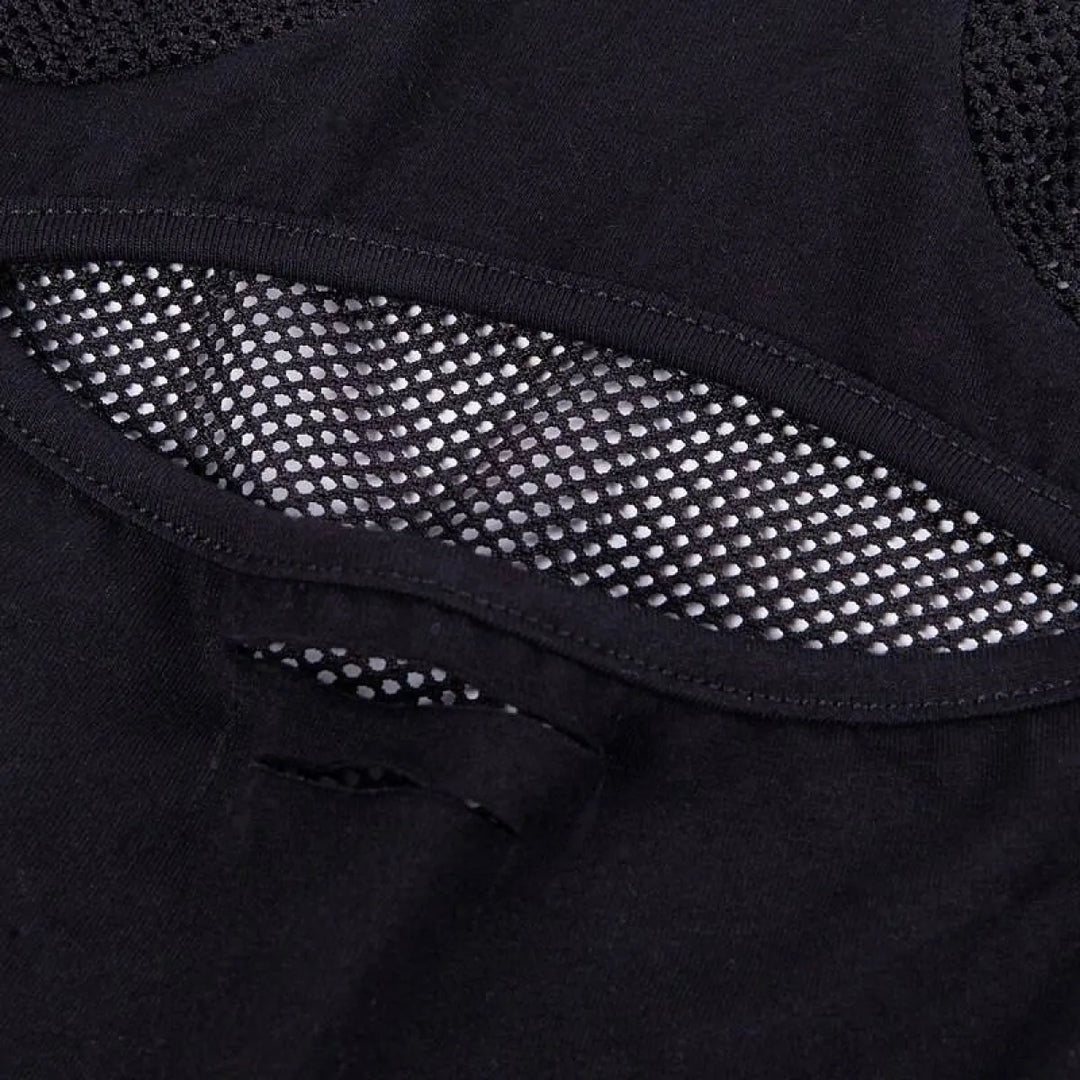 Sexy Hollow Open Chest Rivet T