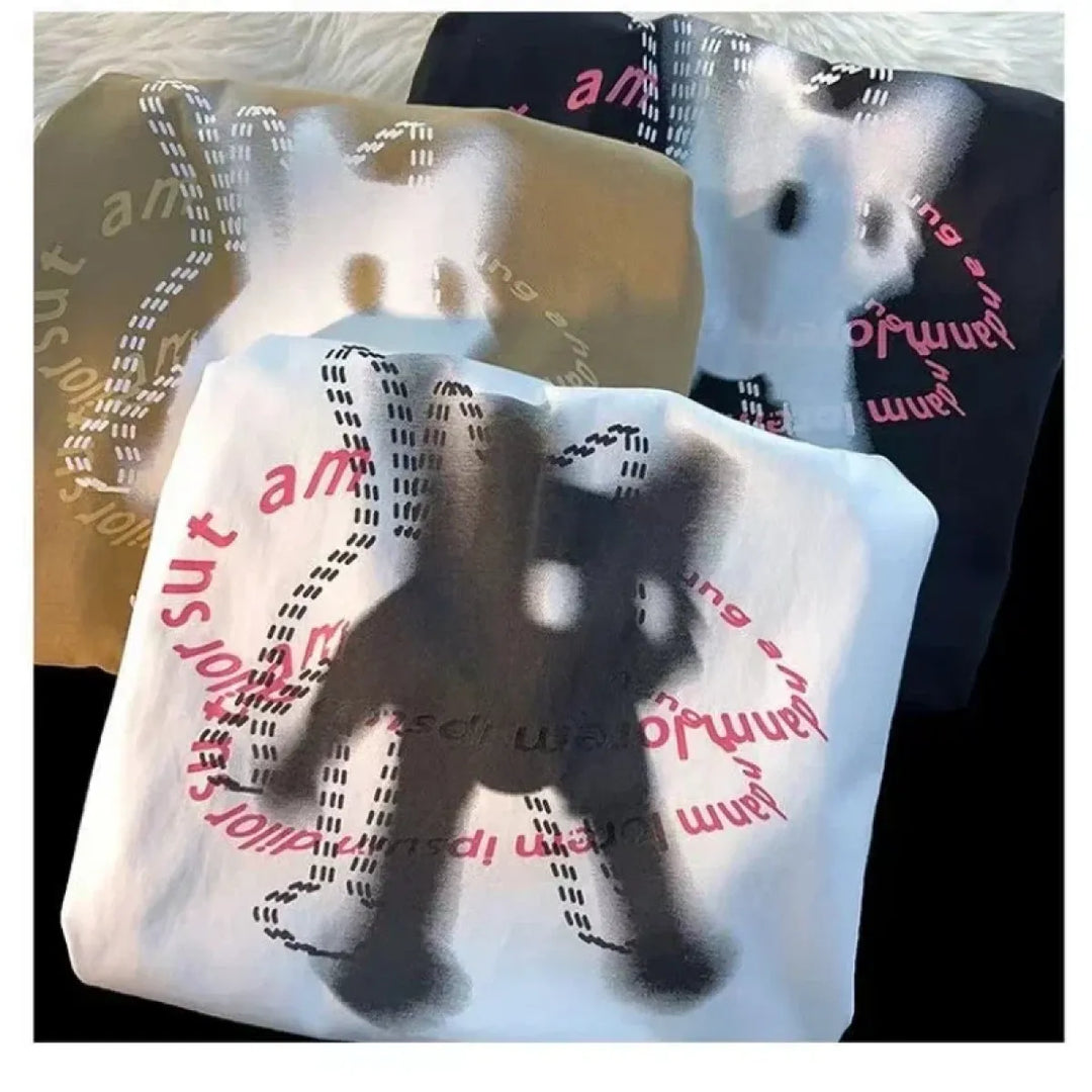 Shadow Feline Illusion Tee – Contemporary Artistic Cat Print
