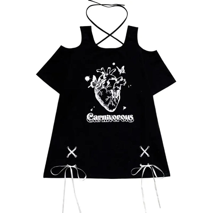 Off Shoulder Bow T-Shirt