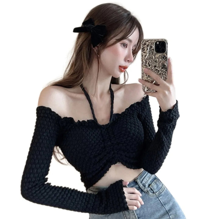 Slim Fit Sexy Blouse Top