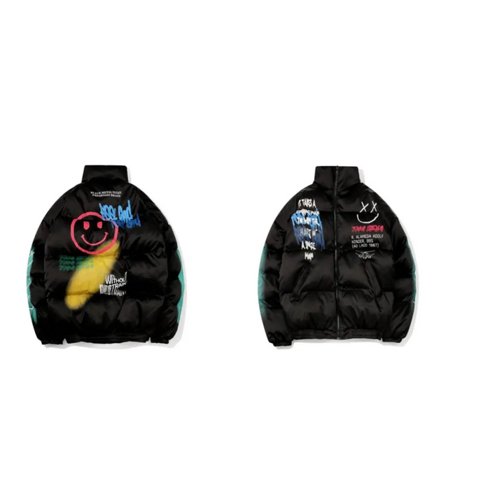 Smiley Face Puffer Jacket