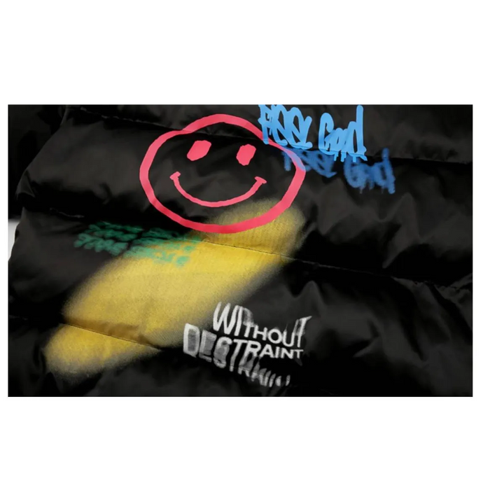 Smiley Face Puffer Jacket