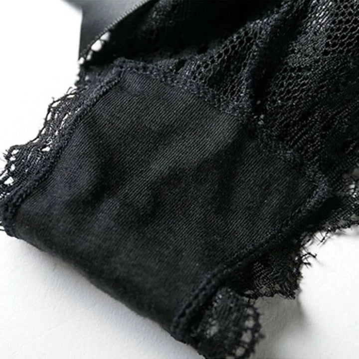 Women's Solid Laced Thong