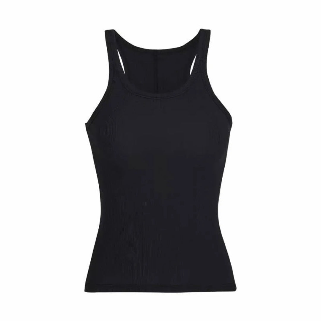 Solid Ribbed Tank Top