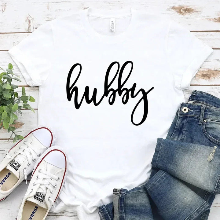 Hubby & Wifey Couple Tee