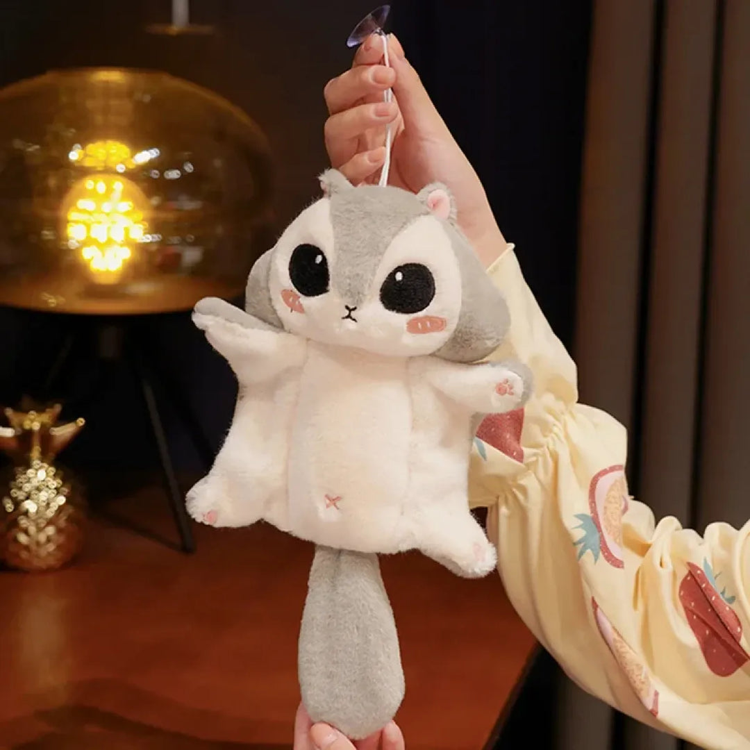 Kawaii Squirrel Plush Keychain