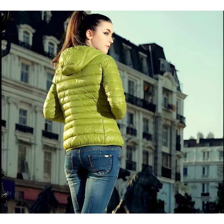 Stand Collar Hooded Winter Jacket