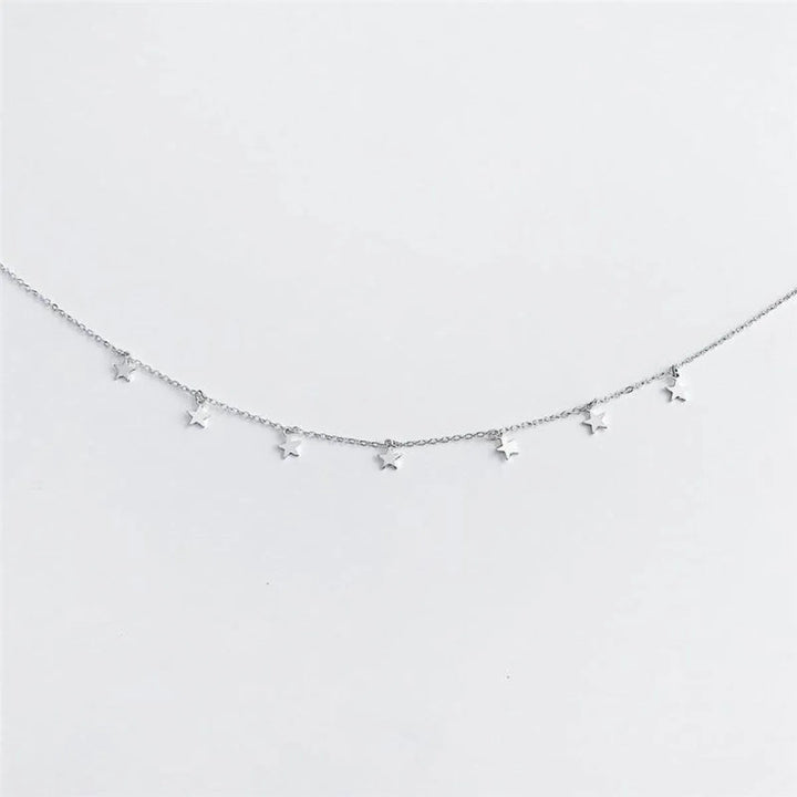 Star Pendant Choker Necklace