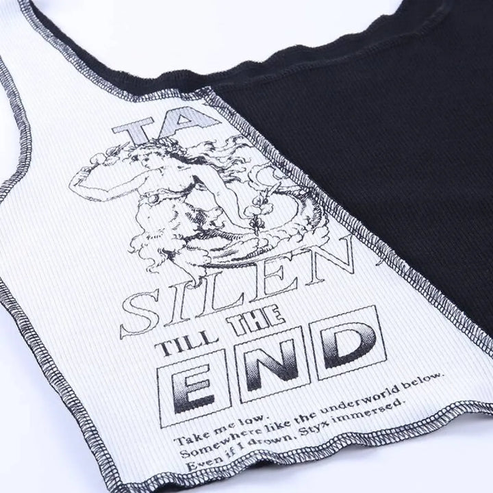 Streetwear Punk Style Crop Top
