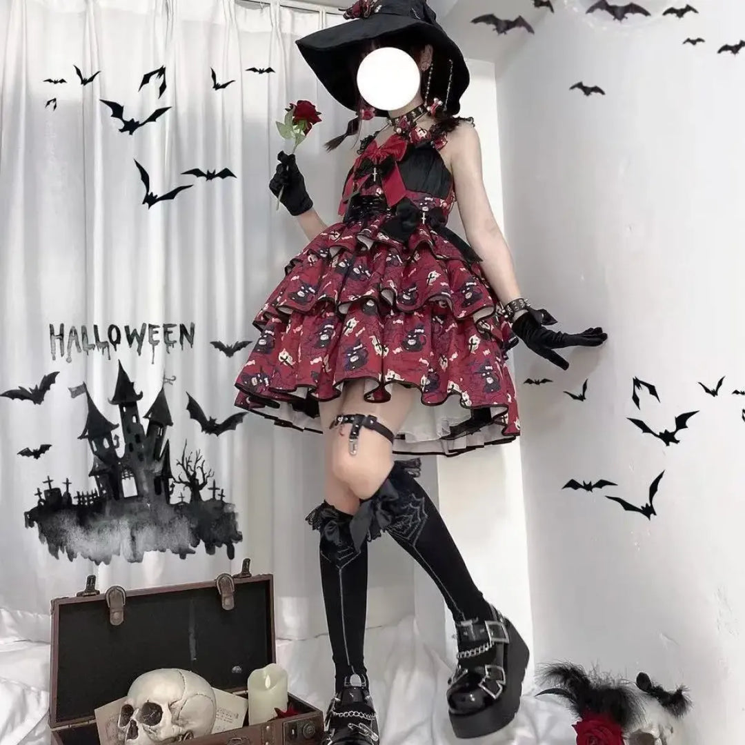 Sweet Lolita Bow Ruffle Dress