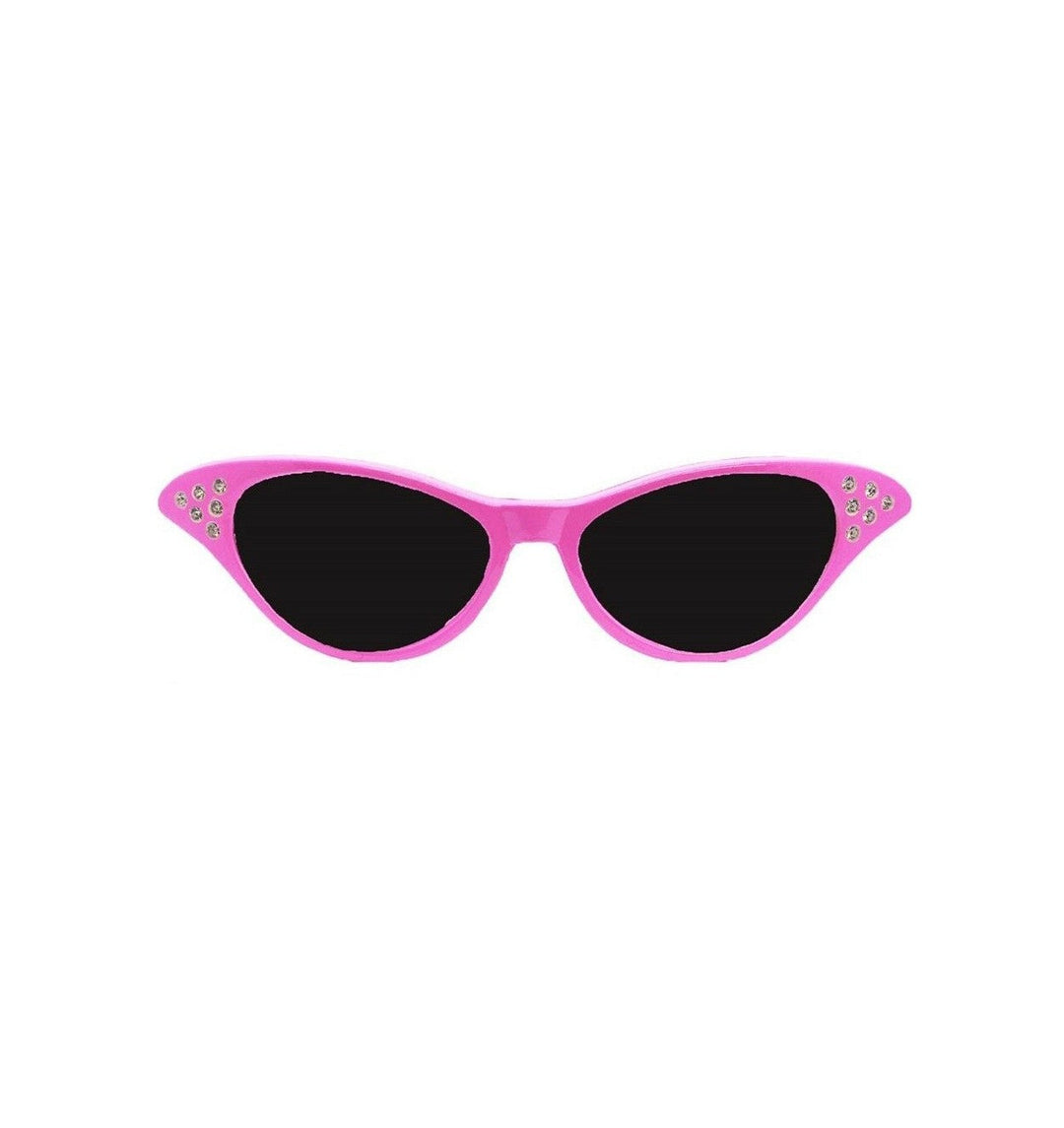 1950'S Pink Rhinestone Sunglasses