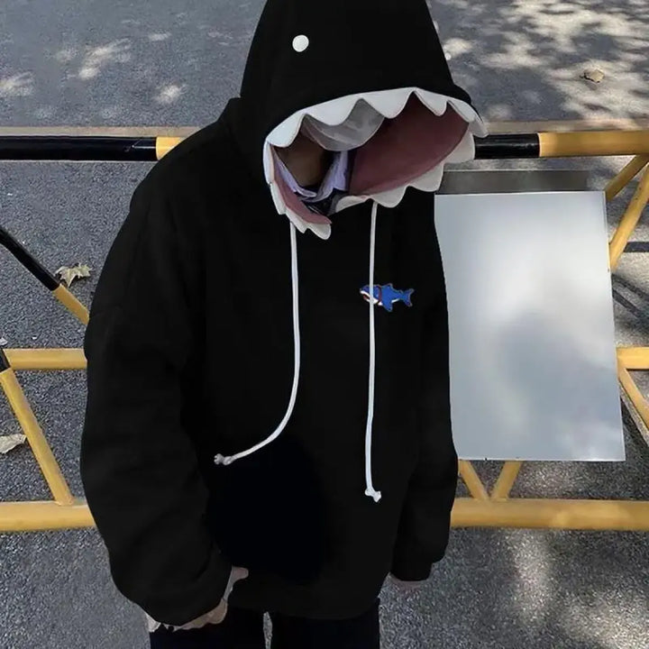 Unisex Shark Hoodie – Long Sleeve Pullover Sweatshirt