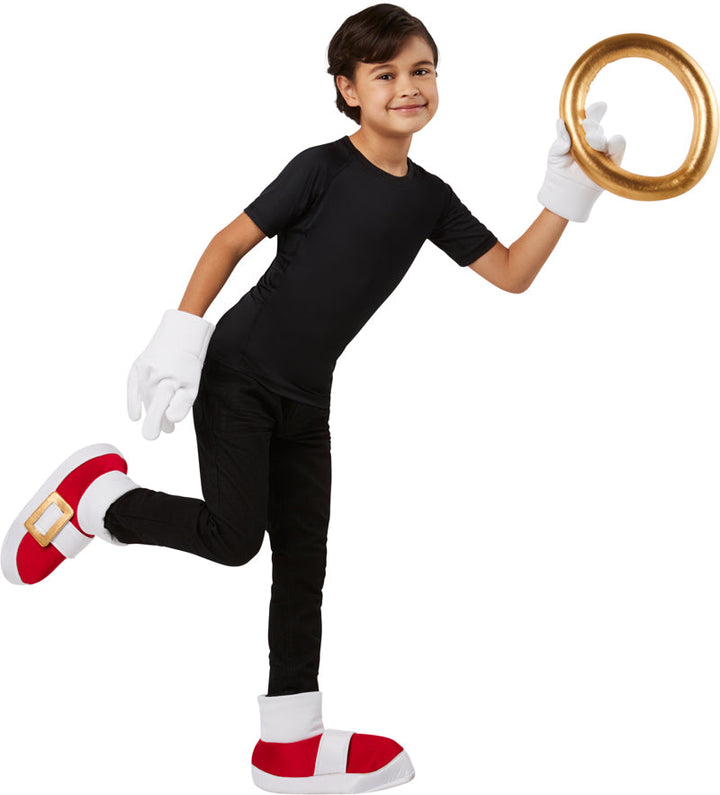 Sonic Kids Costume Accessory Kit Ring, Shoes Covers and Gloves