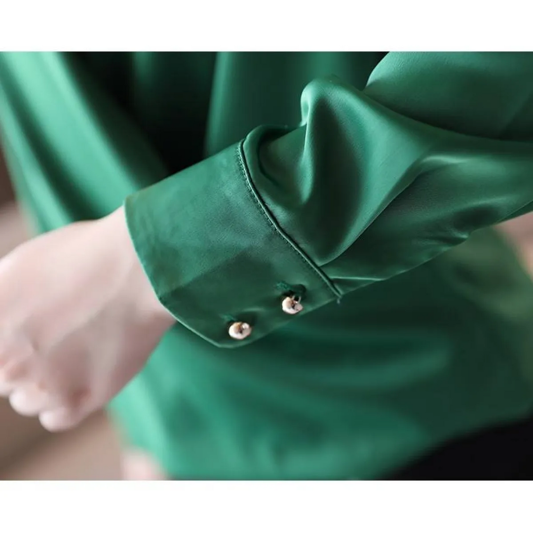 V-Neck Chiffon Blouse