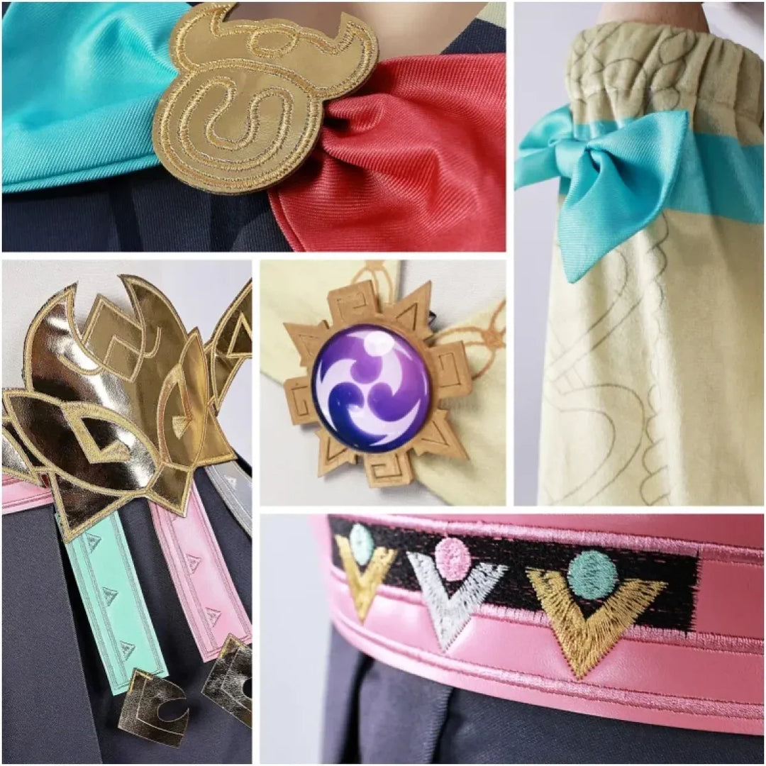 Varesa Genshin Cosplay Costume Set – Kawaii Skirt Wig Tail Outfit