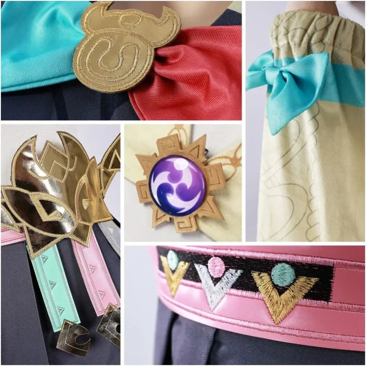 Varesa Genshin Cosplay Costume Set – Kawaii Skirt Wig Tail Outfit